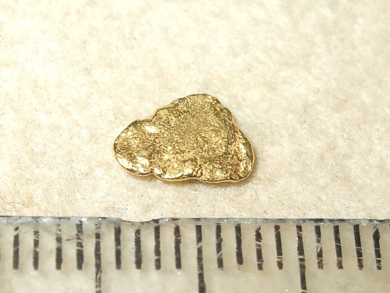 $1 RESERVE - GOLD NUGGET with Pyrex Vial Carousel 1