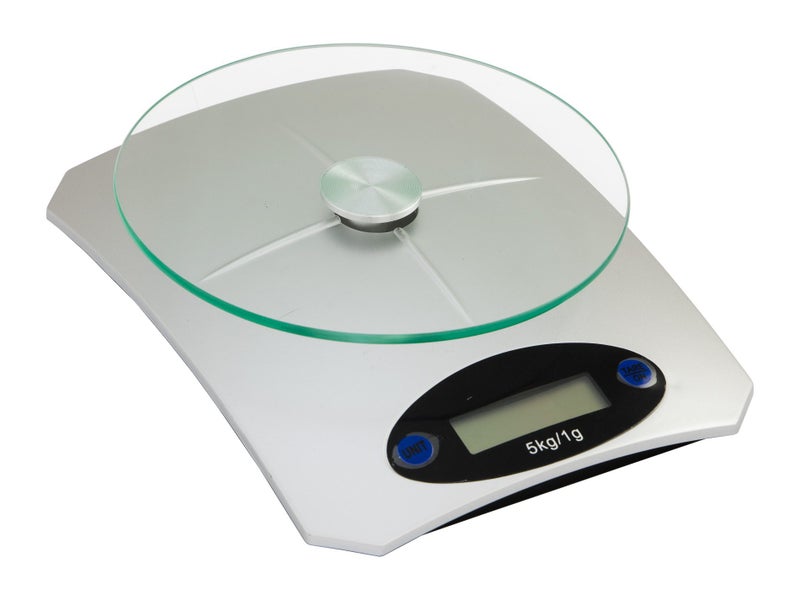 5kg Glass Platform Kitchen Scales Disc Electronic Scale Carousel 1