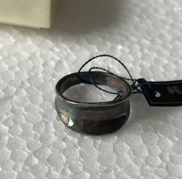 $1 reserve// Vintage Japanese Solid Silver Ring Carousel 2