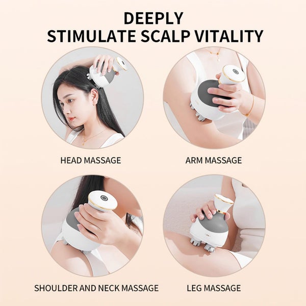 Electric Cordless Hair Scalp Massager with Kneading 84 Massage Nodes Head Carousel 7