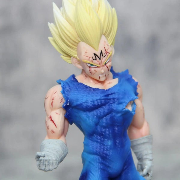20CM Anime Dragon Ball Figure Goku Vegeta Figures Action Battle Damage Statue Carousel 6