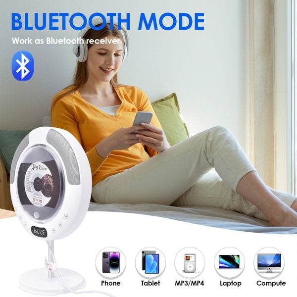 CD Player Portable with Built-in Speakers,Wall CD Player for Home Carousel 2