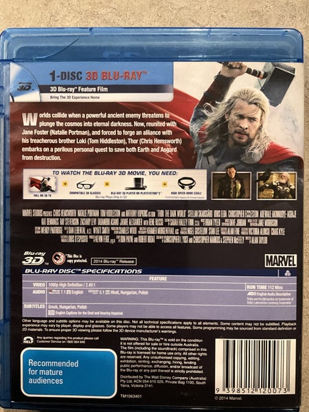 THOR THE DARL WORD 3D BLURAY Carousel 2