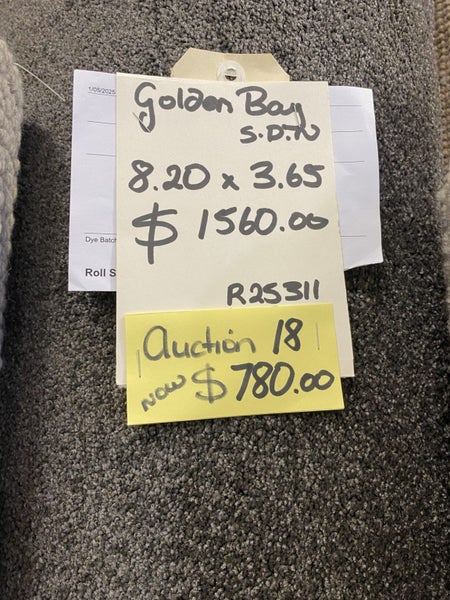 Auction 18 - 8.20 x 3.65 metres, Solution Dyed Nylon, cut pile carpet Carousel 1