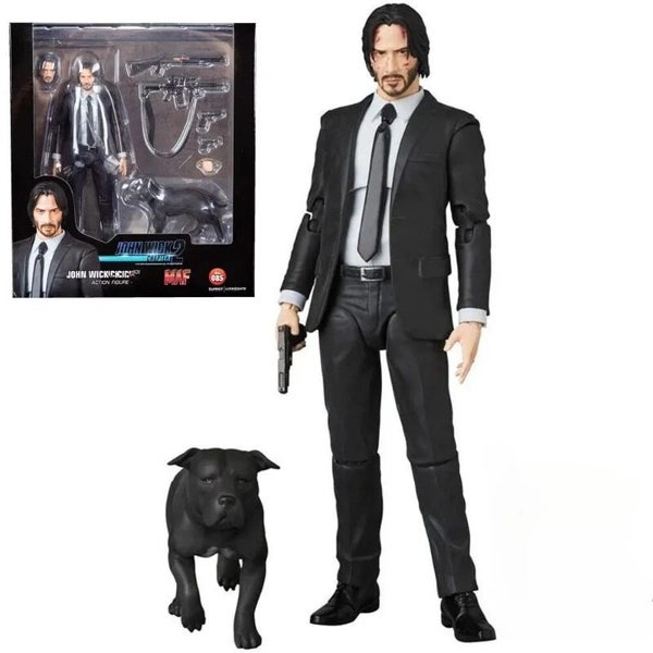 16cm New John Wick Movie Figure Peripheral Pvc Model Statue Joints Can Move Carousel 1