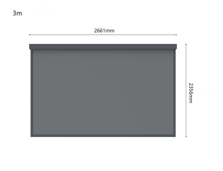 Final stock clearance - Retractable Shade Blind - 3m Charcoal Carousel 2