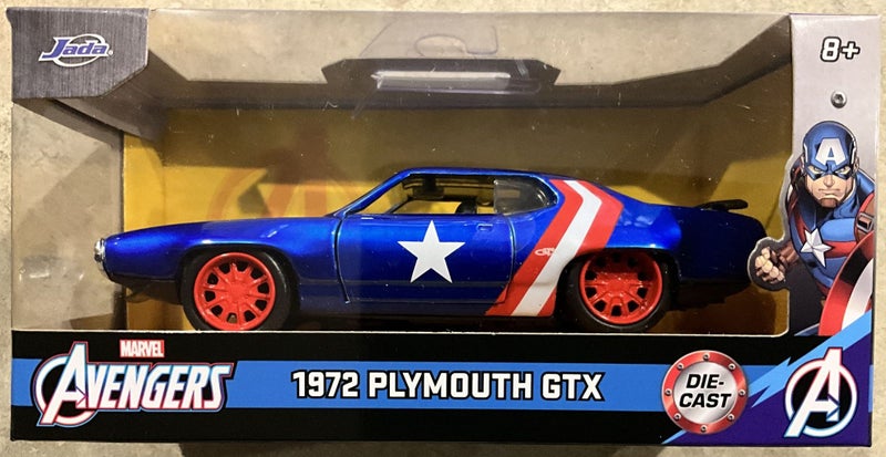 JADA AVENGERS 1972 PLYMOUTH GTX - 1:32 Diecast Model - BRAND NEW Carousel 1
