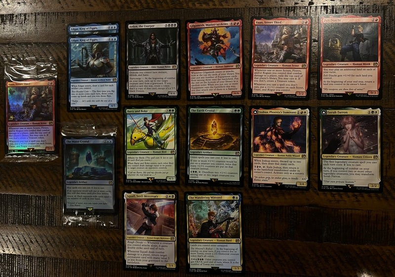 Magic MTG Final Fantasy Lot - Rares and Promos incl. Water and Earth Crystals Carousel 1