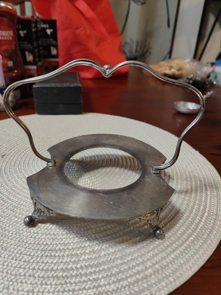 Antique Silver Plated Stand Carousel 1