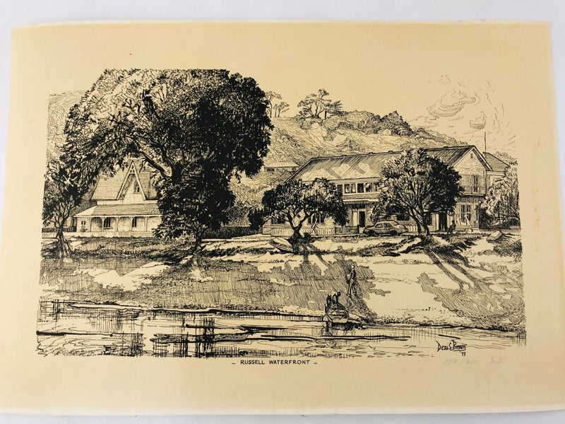 "Russell Waterfront" Denis Brown '75 Numbered Print (21015)629306971677471111