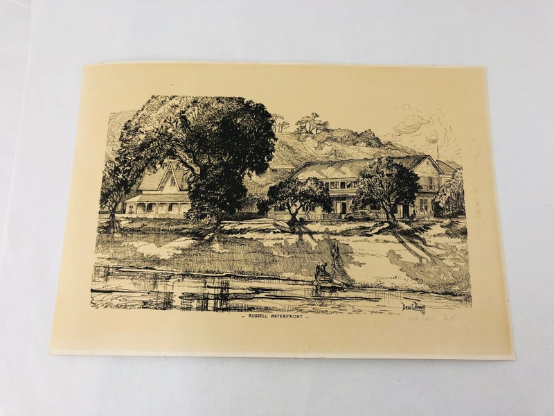 "Russell Waterfront" Denis Brown '75 Numbered Print (21015)62930697167747111
