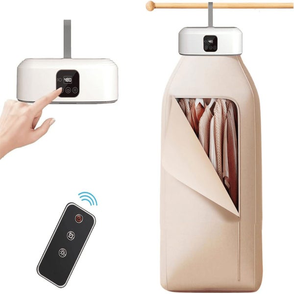 Mini Foldable Electric Clothes Dryer with Remote Control and Dry Bag for Home Carousel 1