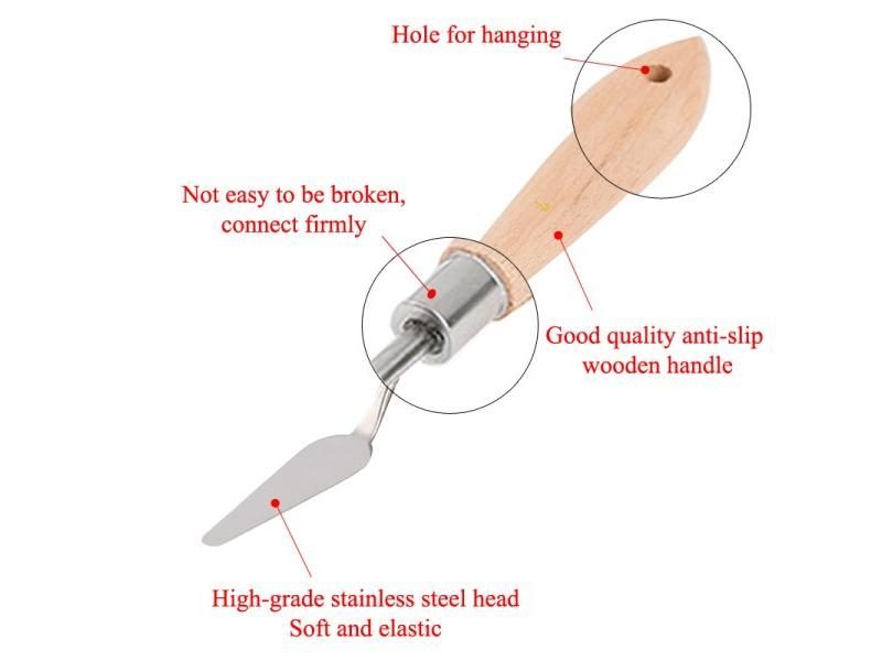 Palette Oil Draw Paint Tool Texture Artist Scrape Scraper Knife Spatula Drawer Carousel 1