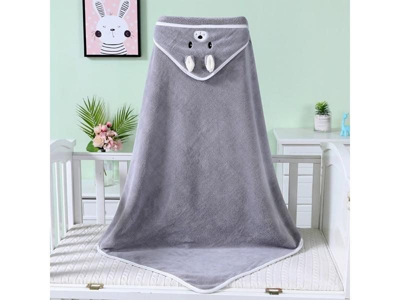 Organic Cotton Hooded Baby Towel – Ultra Soft And Super Absorbent Baby Bath Carousel 1