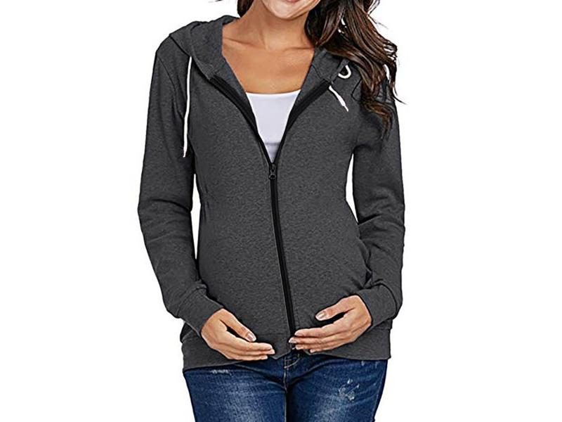 Jacket For Pregnant Women Maternity Hoodie Sweatshirt Pregnancy Clothes Carousel 1
