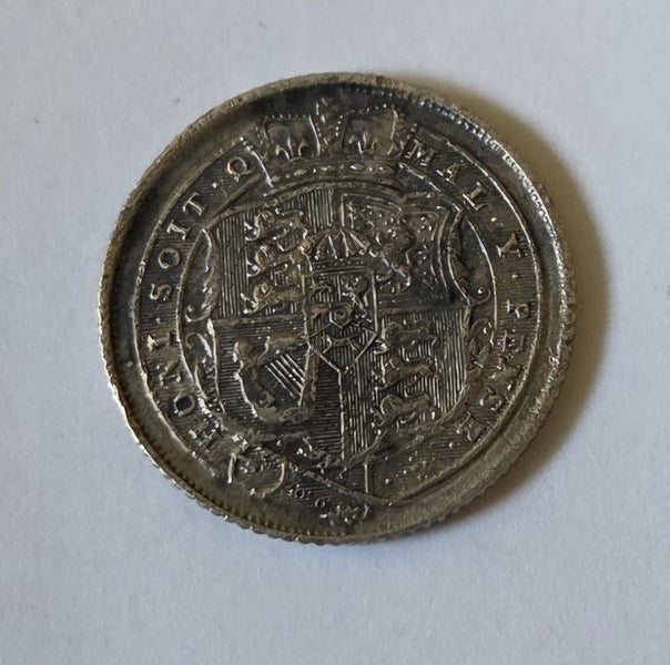 BRITISH 1816 SILVER SIXPENCE COIN GEORGE III, $1 RES! Carousel 2