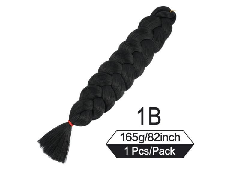 82 Inch Jumbo Braiding Hair Accessories Pression 165g Pre Stretched Kanekalon Carousel 1