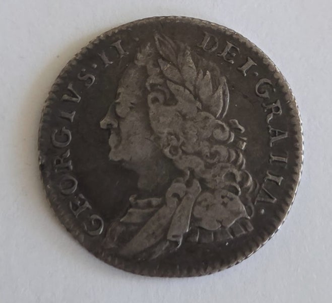 BRITISH 1757 SILVER SIXPENCE COIN GEORGE II, $1 RES! Carousel 2