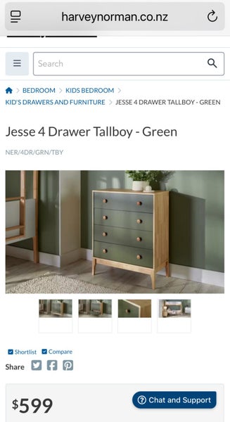 Tallboy 4 Drawer-Jesse By Harvey Norman Carousel 9