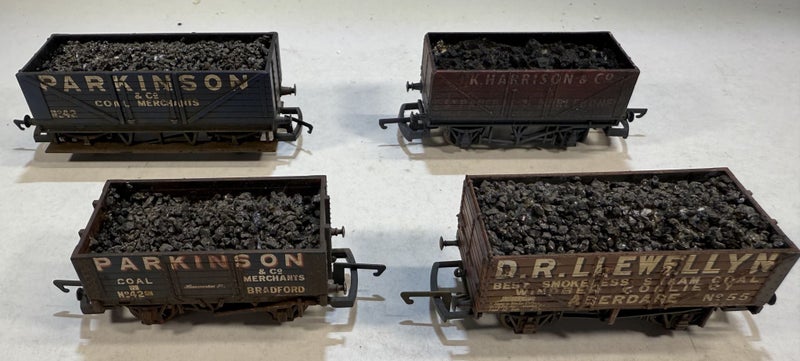OO - Four Coal Wagons with loads - $1.00 reserve Carousel 1