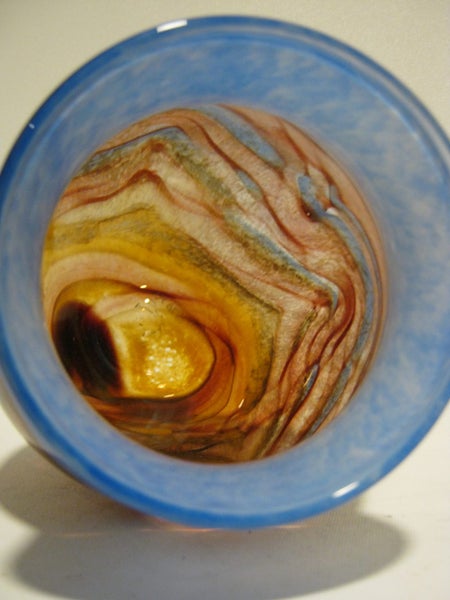 VINTAGE TONY KUEPFER NZ EARLY ART GLASS VASE62863855824131114