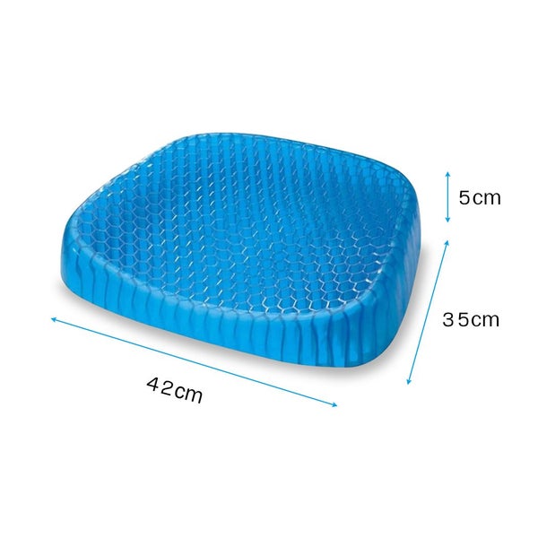 Gel Honeycomb Seat Cushion Flex Back Support Spine Breathable Protector Relief Carousel 10
