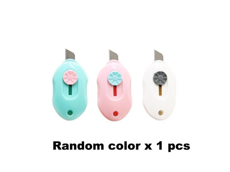 Cute Candy Color Mini Portable Utility Knife For Office Stationery Carousel 1