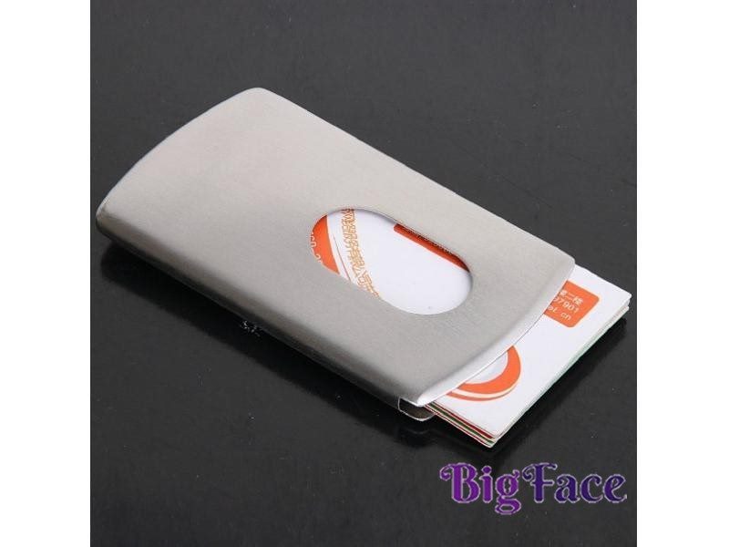 Vogue Thumb Slide Out Stainless Steel Pocket Case For Men Office Supplies Carousel 1