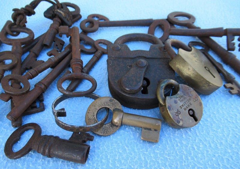 Antique keys and padlocks Carousel 1