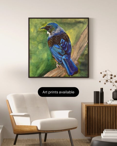 Tui Bird - original oil painting62863215412354111