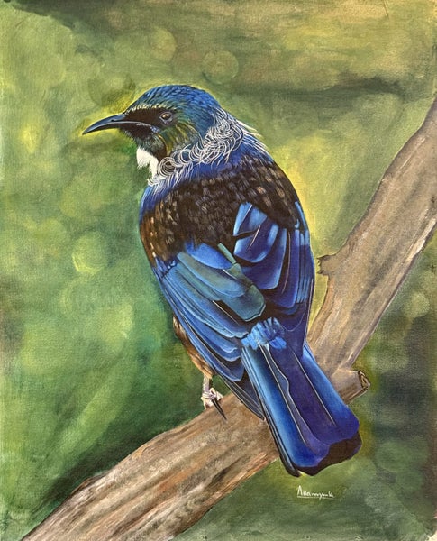 Tui Bird - original oil painting62863215412354112