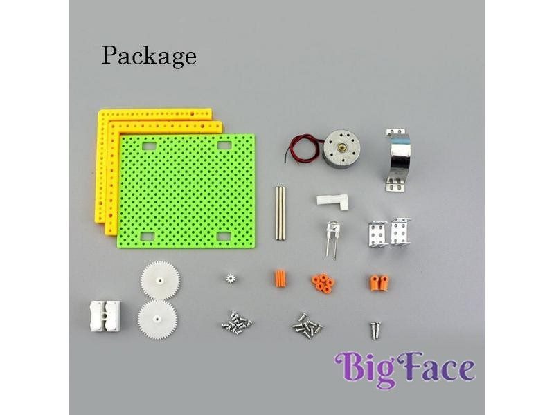 Creative DIY Science Gizmo Hand Crank Generator Kids Puzzle Kits Physics Carousel 1