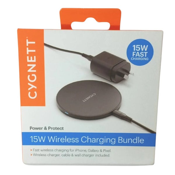 Cygnett 15W Wireless Charging Bundle CY4035BUWIR - Black Carousel 2