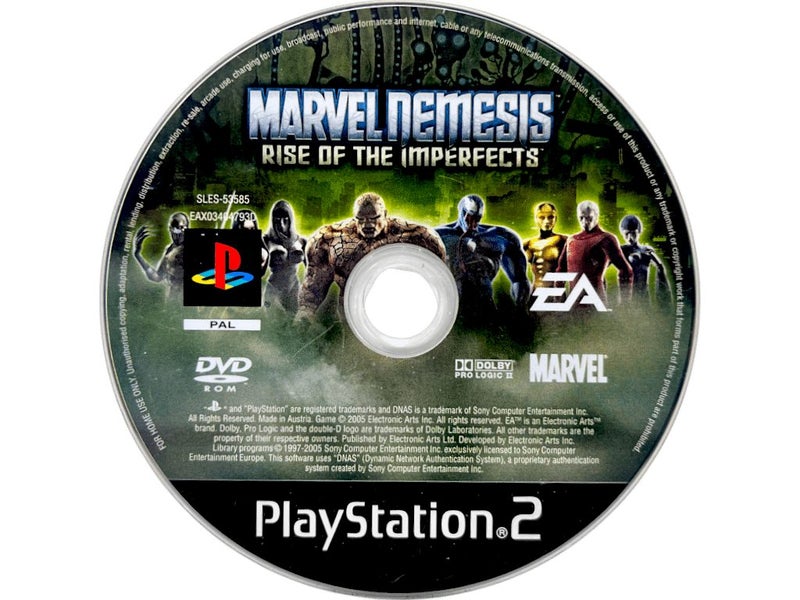 Marvel Nemesis: Rise of the Imperfects (PS2) *DISC EXCELLENT, No Case* Carousel 2