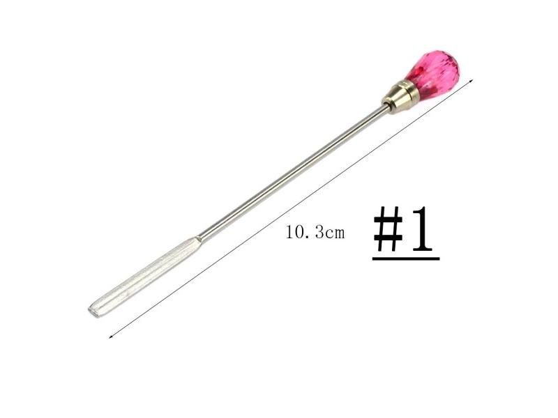 3PCS Nail Art Stirring Rod Tools Stainless Steel Acrylic Powder Liquid Gel Carousel 1