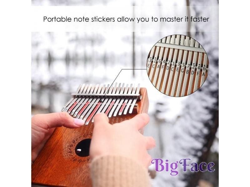 Gecko Kalimba 17 Keys Thumb Piano With EVA Bag Tuning Hammer Study Instruction Carousel 1