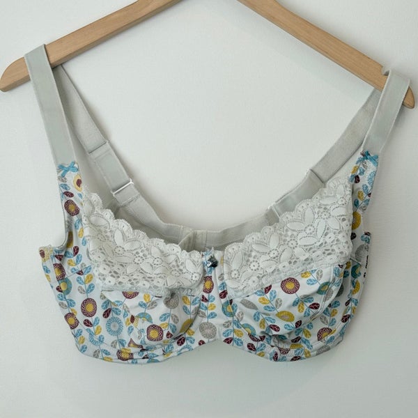 Rose Thorn Floral Lace Bra - Size 14G/36G Carousel 1