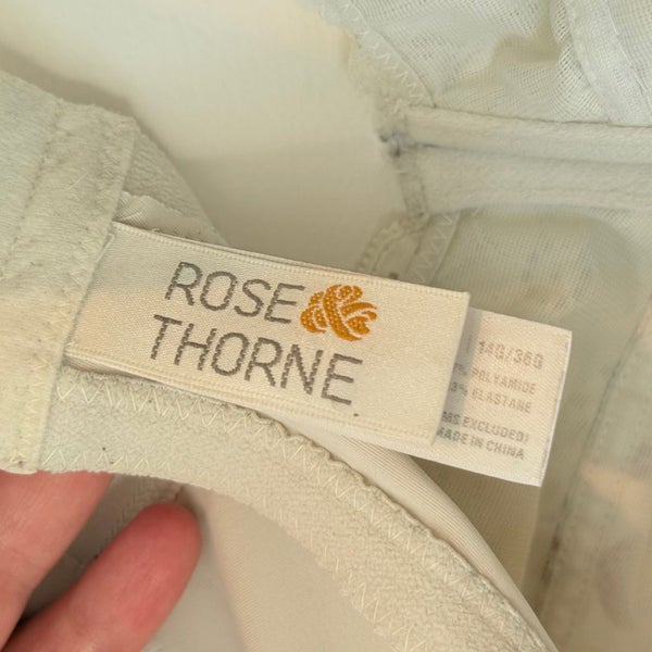 Rose Thorn Floral Lace Bra - Size 14G/36G Carousel 5