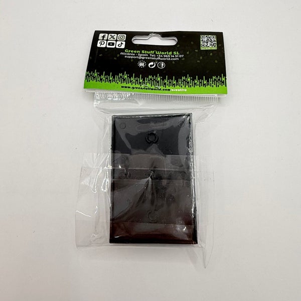Green Stuff World Plastic Rectangle Bases - 50x75mm, Black, Pack of 8 Carousel 2