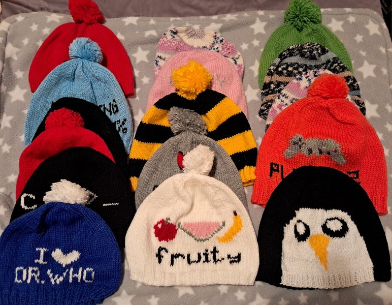 16 Hand Knitted Novelty Beanies Carousel 1