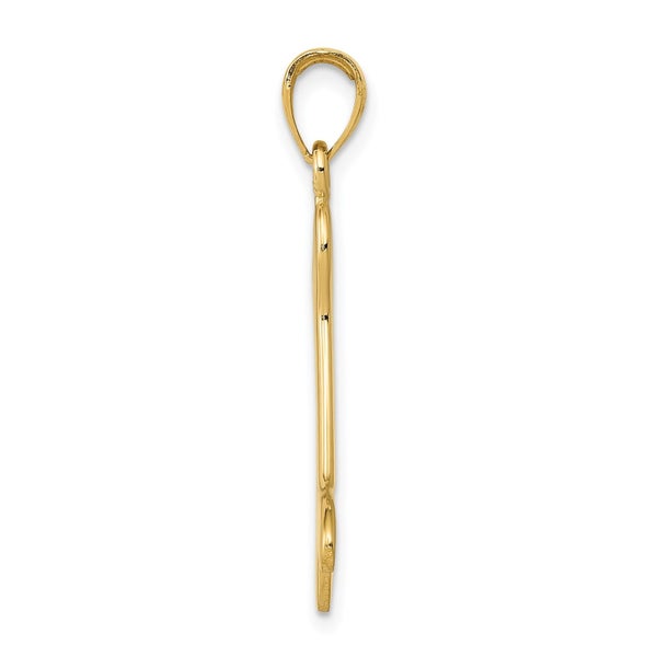 14k Solid Gold Polished Dog Bone Charm, 34x19mm Carousel 2