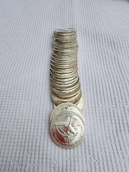 1984 1 oz Engelhard Prospector silver round (Eagle reverse) x 20 Carousel 2