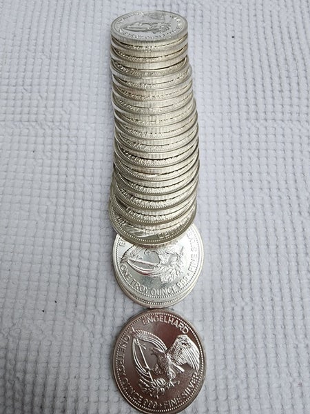 1985 1 oz Engelhard Prospector silver round (Eagle reverse) x 20 Carousel 2