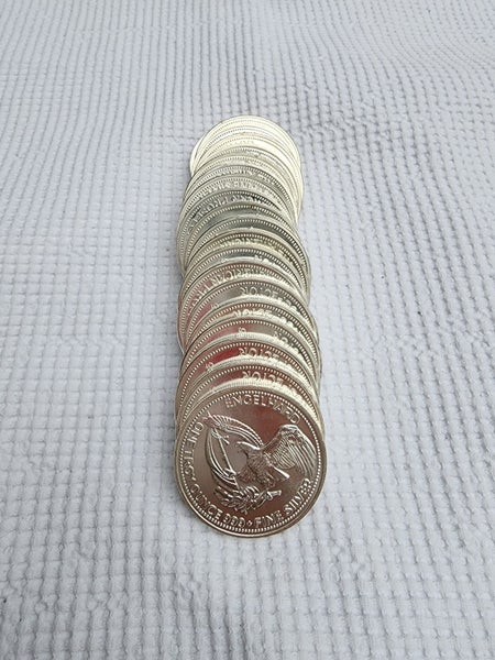 1986 1 oz Engelhard Prospector silver round (Eagle reverse) x 20 Carousel 2