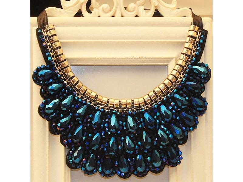 Retro Fake Collar Shirt Short Necklace Black Collar Button Lace Decorated Carousel 2