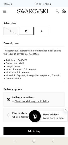 Swarovski - Nice Feather Bangle Carousel 6