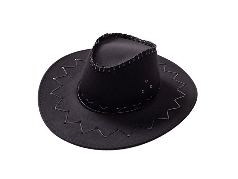 Western Cowboy Hat Wide Brim Jazz Hat Suede Cowboy Hat Gift For Gatherings Carousel 1