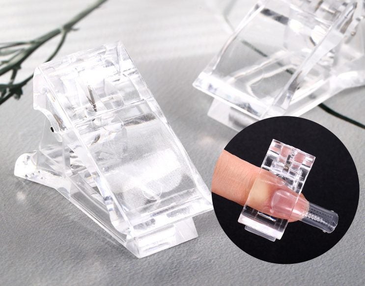 Mold Nail Clip Extension Clamp Fake Finger Polish Nail Mold Fixing Clip 3Pcs Carousel 2