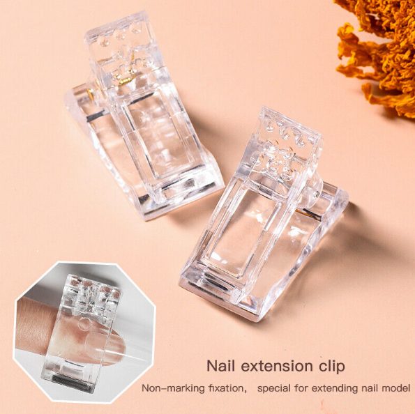 Mold Nail Clip Extension Clamp Fake Finger Polish Nail Mold Fixing Clip 3Pcs Carousel 3