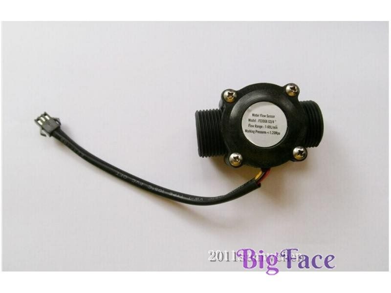 G3/4" Water Flow Sensor Switch Flowmeter Counter 1-60L/Min Carousel 1